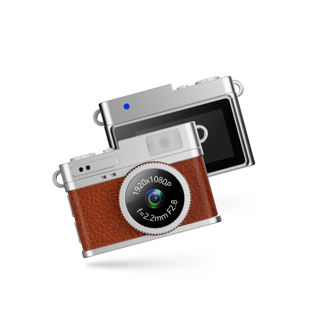 Nano Pocket Camcorder HD Video Recorder Webcam 1080P Vlogging Kids Retro Camera for Travel Security Mini Digital Camera
