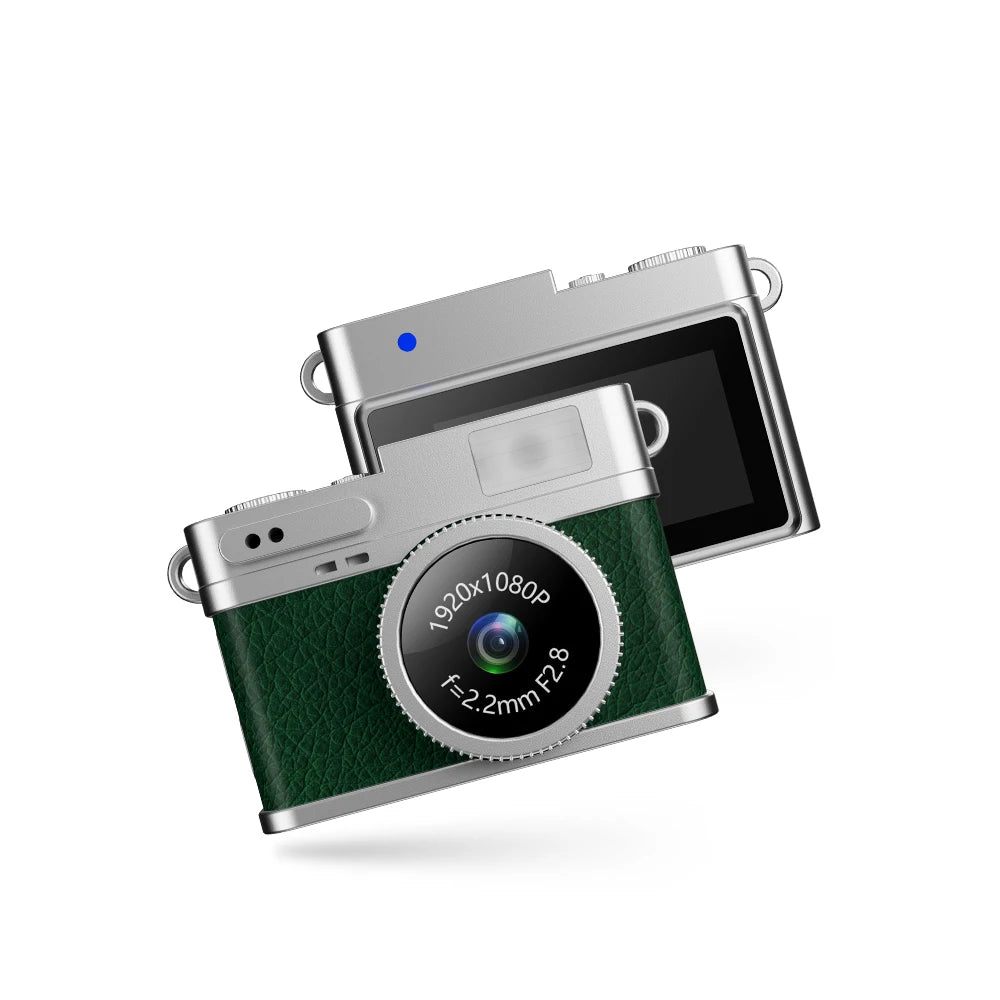 Nano Pocket Camcorder HD Video Recorder Webcam 1080P Vlogging Kids Retro Camera for Travel Security Mini Digital Camera