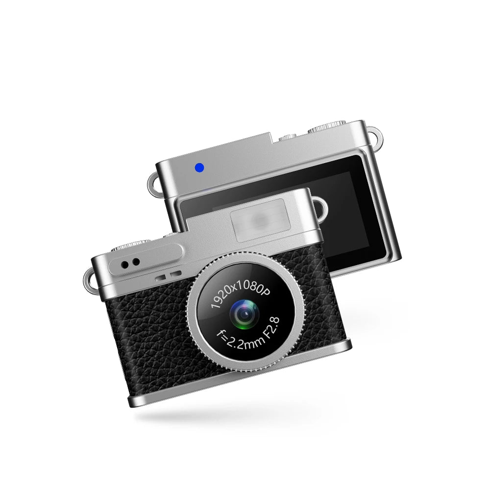 Nano Pocket Camcorder HD Video Recorder Webcam 1080P Vlogging Kids Retro Camera for Travel Security Mini Digital Camera